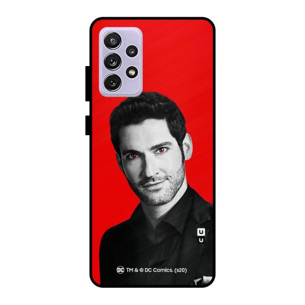 Lucifer Devil Smile Metal Back Case for Galaxy A72