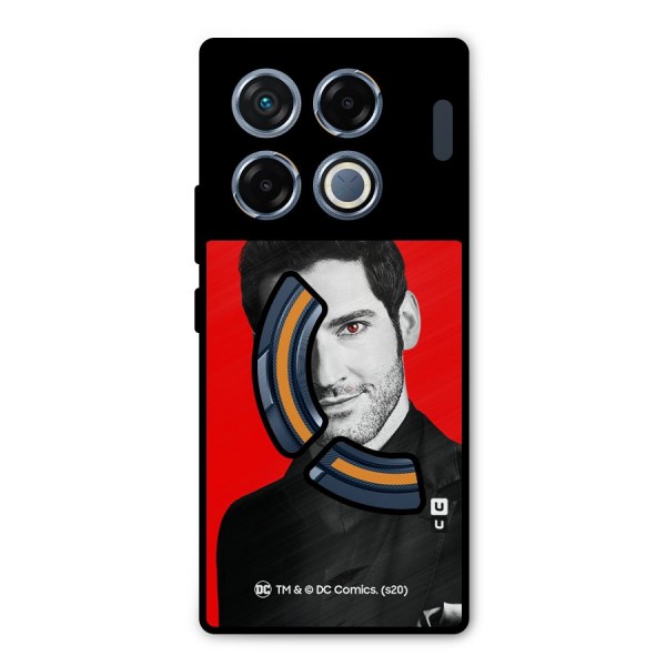 Lucifer Devil Smile Metal Back Case for Infinix GT 20 Pro