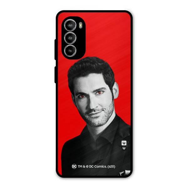 Lucifer Devil Smile Metal Back Case for Moto G52