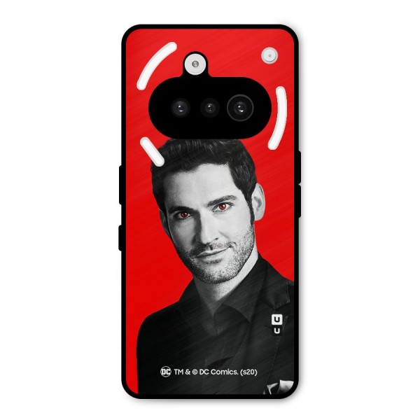 Lucifer Devil Smile Metal Back Case for Nothing Phone 3a