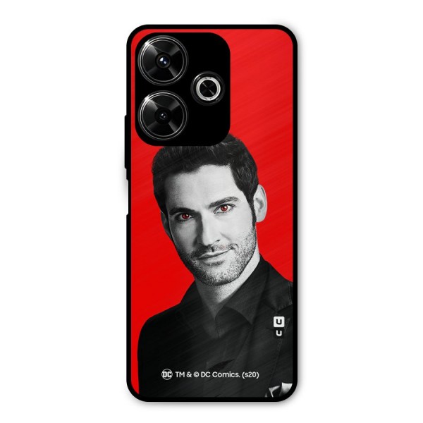 Lucifer Devil Smile Metal Back Case for Poco M6 Plus