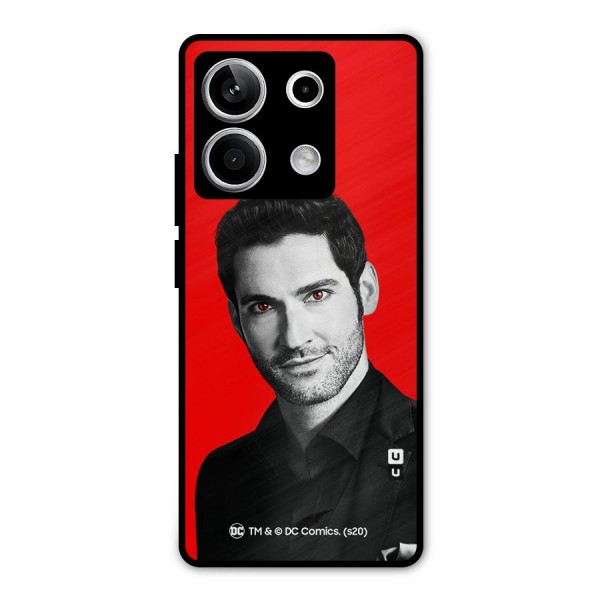 Lucifer Devil Smile Metal Back Case for Redmi Note 13 5G
