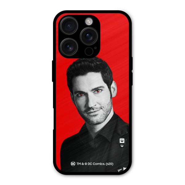 Lucifer Devil Smile Metal Back Case for iPhone 16 Pro