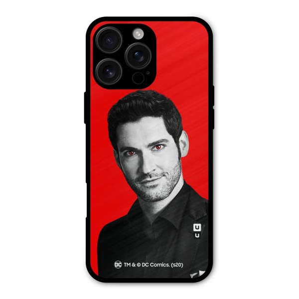Lucifer Devil Smile Metal Back Case for iPhone 16 Pro Max