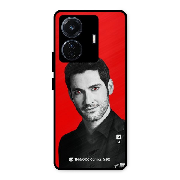Lucifer Devil Smile Metal Back Case for iQOO Z6