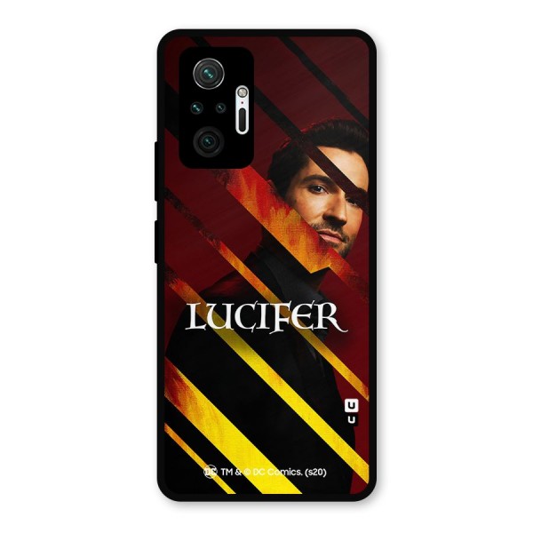 Lucifer Hell Stripes Metal Back Case for Redmi Note 10 Pro Max
