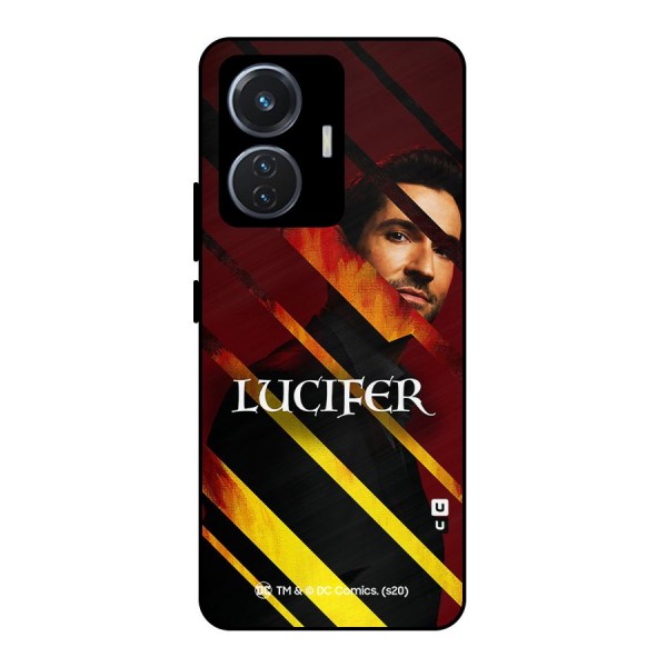 Lucifer Hell Stripes Metal Back Case for iQOO Z6 44W