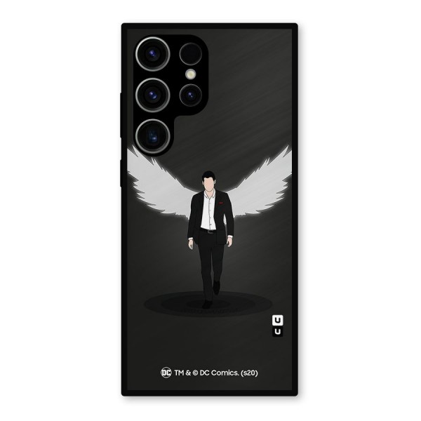 Lucifer Minimalistic Archangel Art Metal Back Case for Galaxy S23 Ultra
