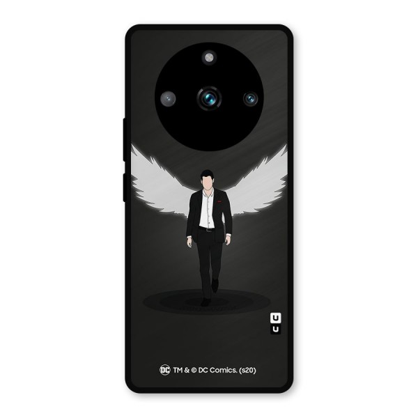 Lucifer Minimalistic Archangel Art Metal Back Case for Realme 11 Pro
