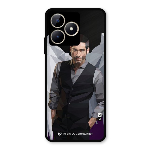 Lucifer Morningstar Art Abstract Metal Back Case for Realme C53