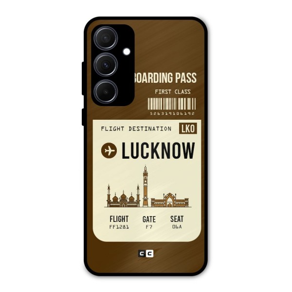 Lucknow Boarding Pass Metal Back Case for Galaxy A35