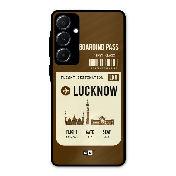Lucknow Boarding Pass Metal Back Case for Galaxy A55