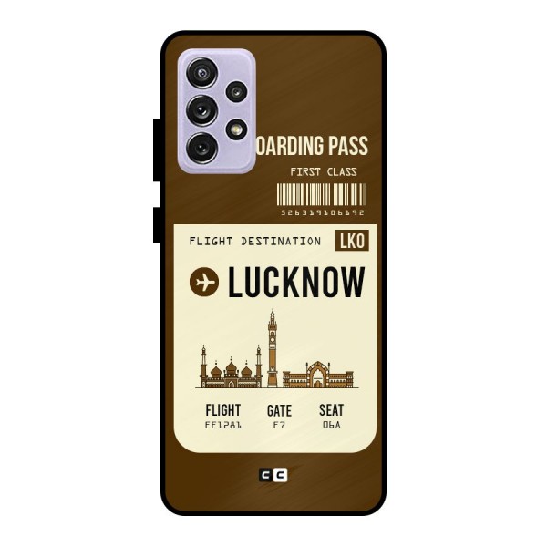 Lucknow Boarding Pass Metal Back Case for Galaxy A72