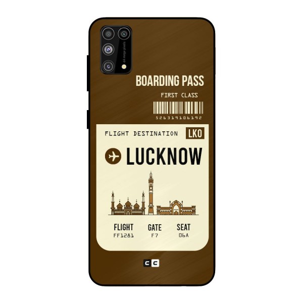 Lucknow Boarding Pass Metal Back Case for Galaxy M31