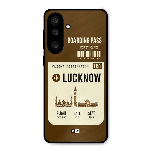 Lucknow Boarding Pass Metal Back Case for Galaxy M56