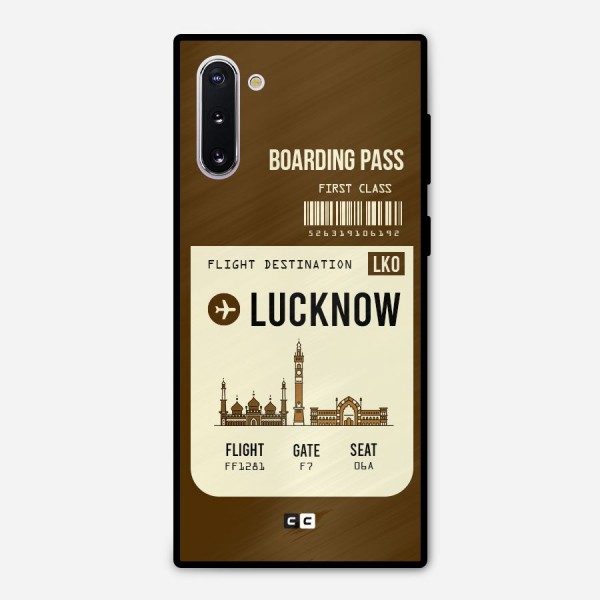 Lucknow Boarding Pass Metal Back Case for Galaxy Note 10