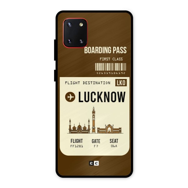 Lucknow Boarding Pass Metal Back Case for Galaxy Note 10 Lite