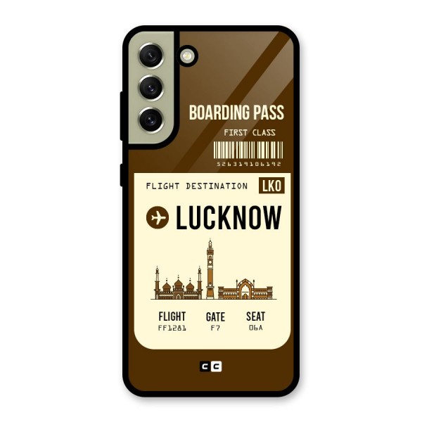 Lucknow Boarding Pass Metal Back Case for Galaxy S21 FE 5G (2023)