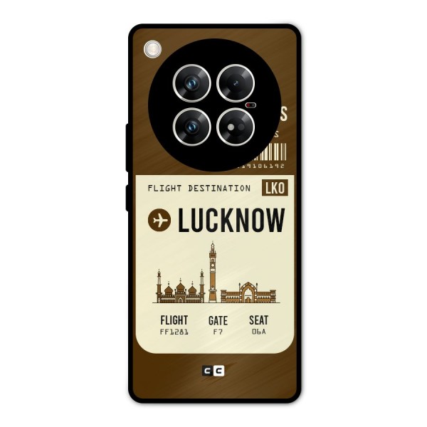 Lucknow Boarding Pass Metal Back Case for Infinix Zero 40 5G