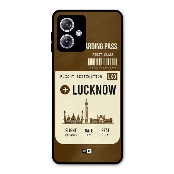 Lucknow Boarding Pass Metal Back Case for Moto G64