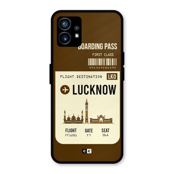 Lucknow Boarding Pass Metal Back Case for Nothing Phone 1