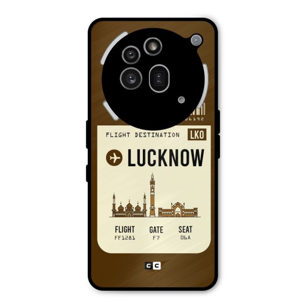 Lucknow Boarding Pass Metal Back Case for Nothing Phone 3a Pro