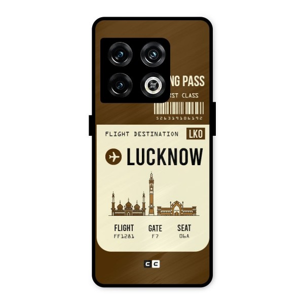 Lucknow Boarding Pass Metal Back Case for OnePlus 10 Pro 5G