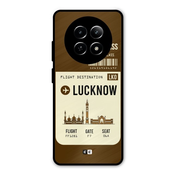 Lucknow Boarding Pass Metal Back Case for Realme 12 5G