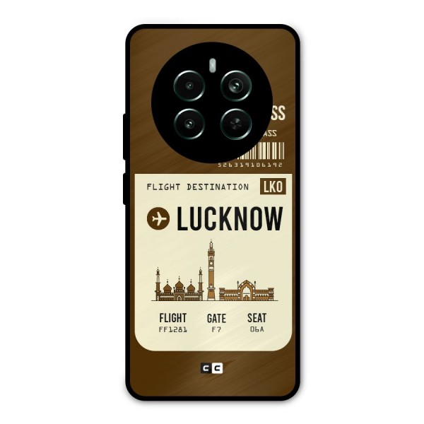 Lucknow Boarding Pass Metal Back Case for Realme 12 Pro Plus