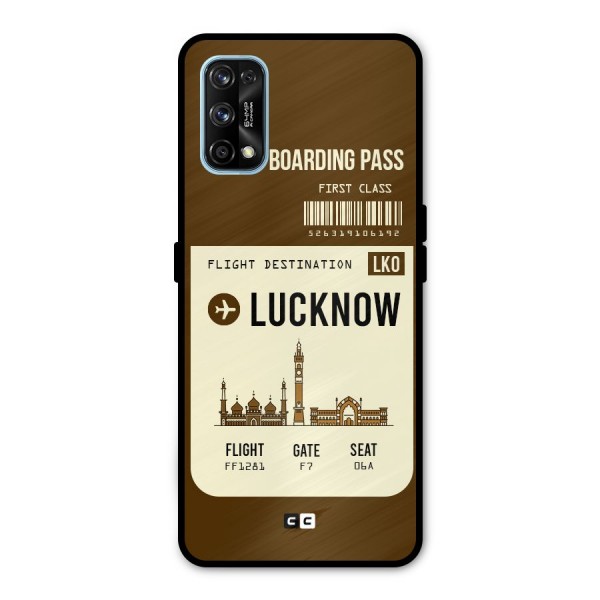 Lucknow Boarding Pass Metal Back Case for Realme 7 Pro