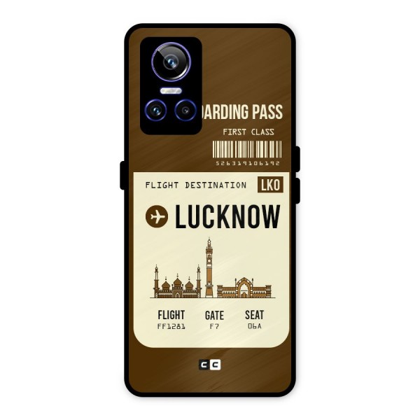 Lucknow Boarding Pass Metal Back Case for Realme GT Neo 3