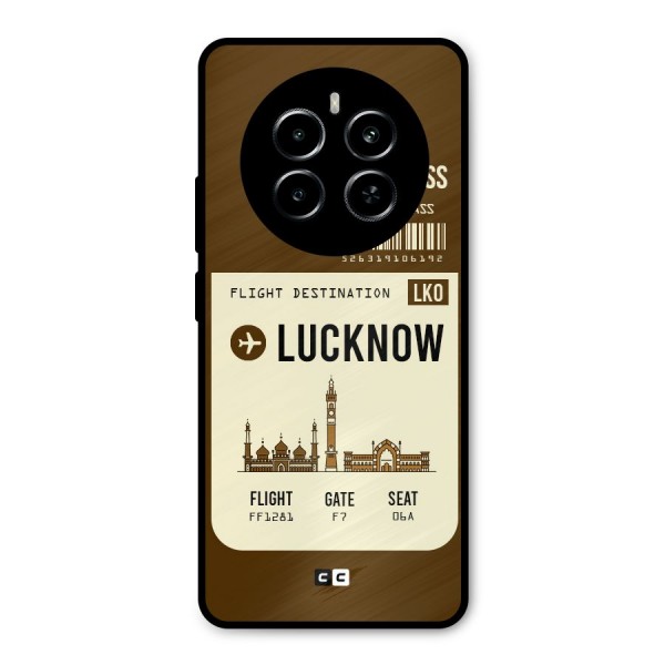 Lucknow Boarding Pass Metal Back Case for Realme P1