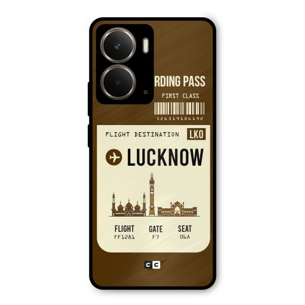 Lucknow Boarding Pass Metal Back Case for Realme P3