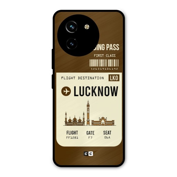 Lucknow Boarding Pass Metal Back Case for Vivo T3x