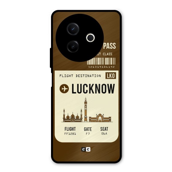 Lucknow Boarding Pass Metal Back Case for Vivo Y39