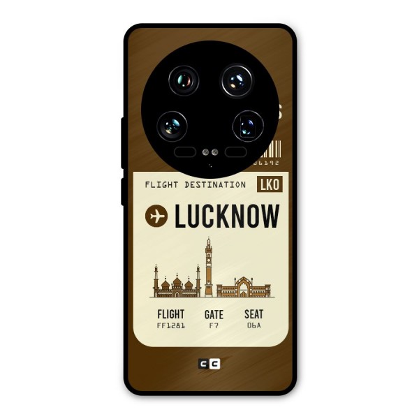 Lucknow Boarding Pass Metal Back Case for Xiaomi 14 Ultra