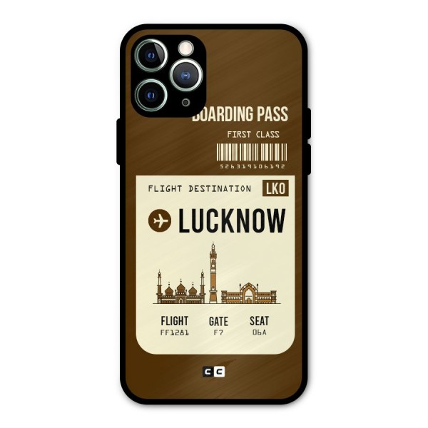 Lucknow Boarding Pass Metal Back Case for iPhone 11 Pro Max