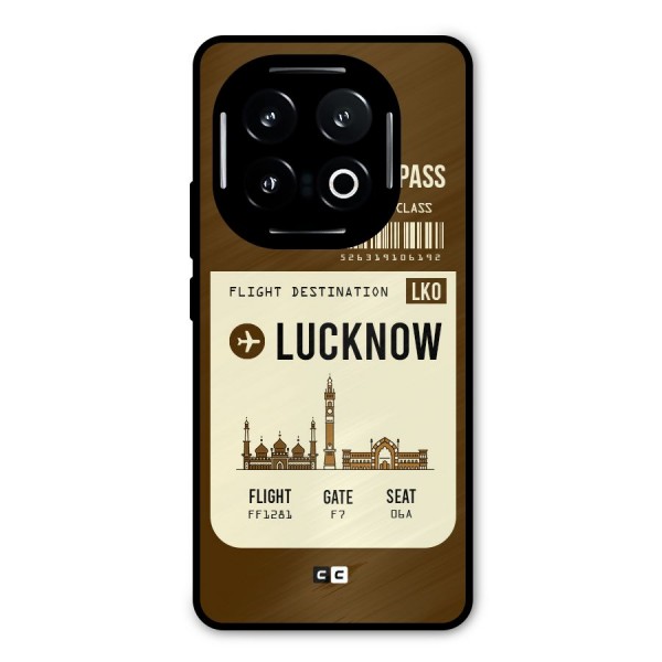 Lucknow Boarding Pass Metal Back Case for iQOO 13
