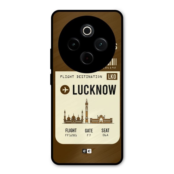 Lucknow Boarding Pass Metal Back Case for iQOO Z10