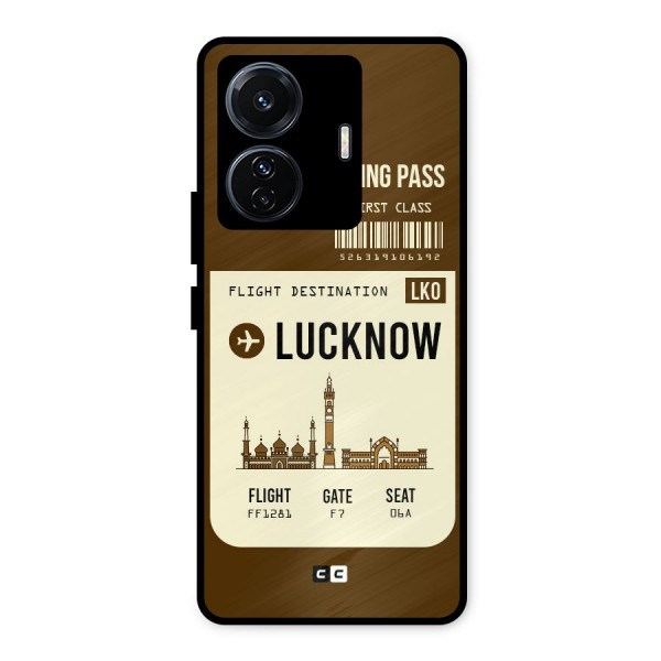 Lucknow Boarding Pass Metal Back Case for iQOO Z6