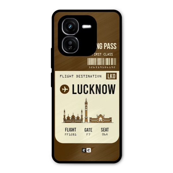 Lucknow Boarding Pass Metal Back Case for iQOO Z9x