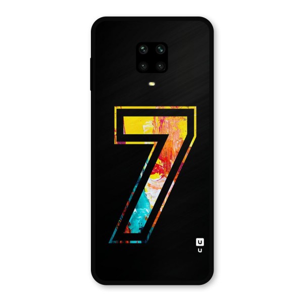 Lucky Number Metal Back Case for Redmi Note 9 Pro