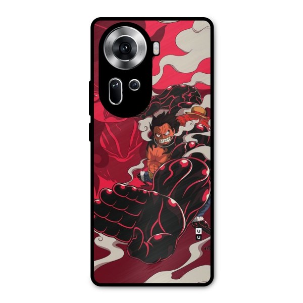 Luffy Gear Fourth Metal Back Case for Oppo Reno11 5G