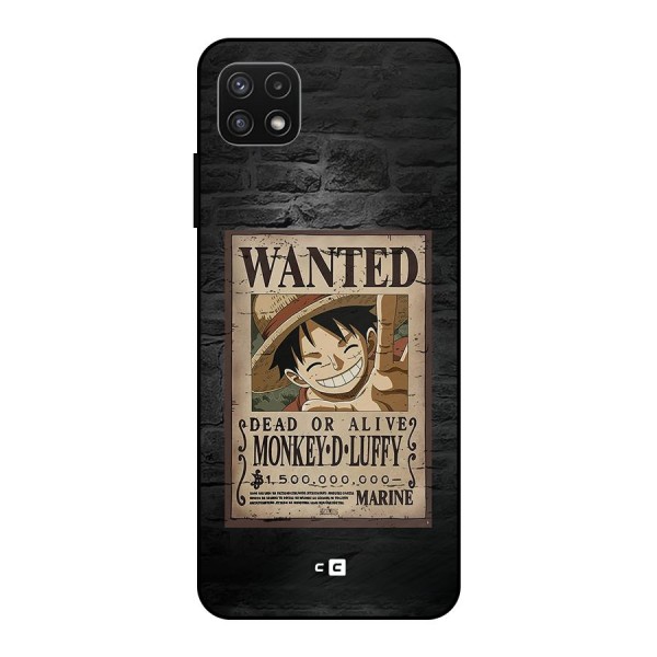 Luffy Wanted Metal Back Case for Galaxy A22 5G