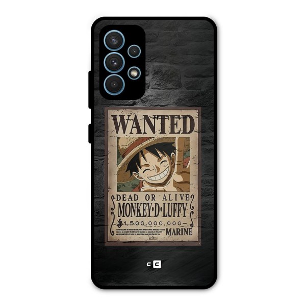 Luffy Wanted Metal Back Case for Galaxy A32