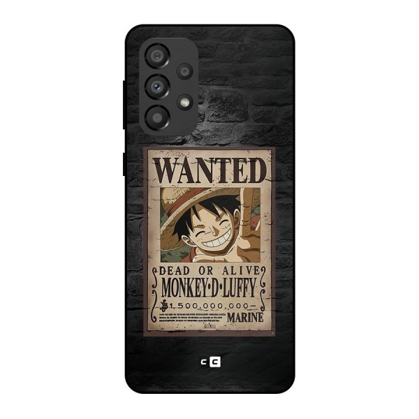 Luffy Wanted Metal Back Case for Galaxy A33 5G