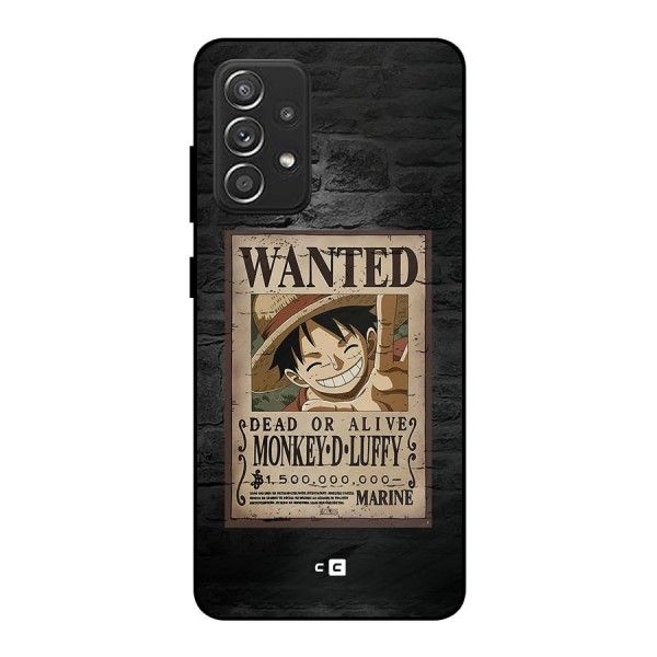 Luffy Wanted Metal Back Case for Galaxy A52