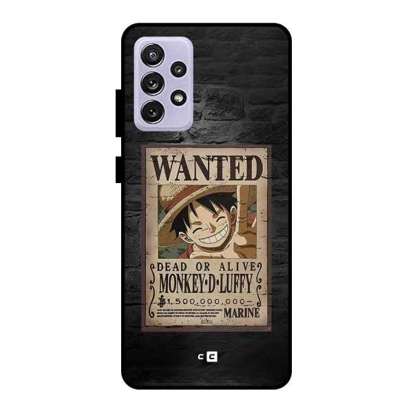 Luffy Wanted Metal Back Case for Galaxy A72