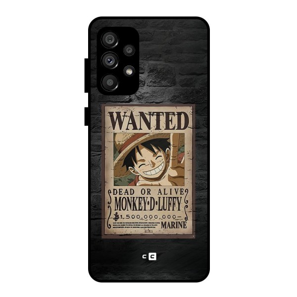 Luffy Wanted Metal Back Case for Galaxy A73 5G