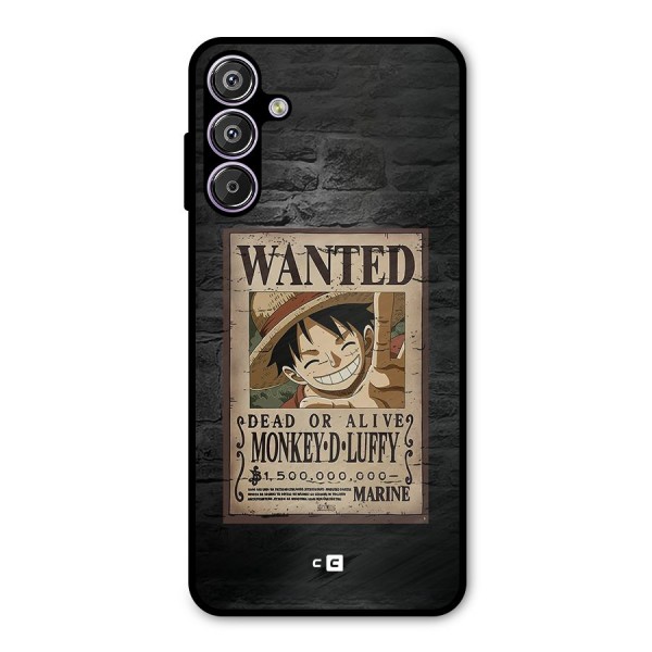 Luffy Wanted Metal Back Case for Galaxy F15
